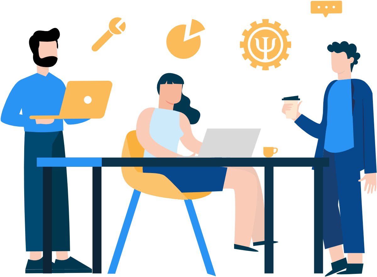 team meeting illustration